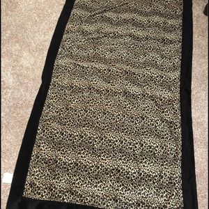 Velvet cheetah print blanket